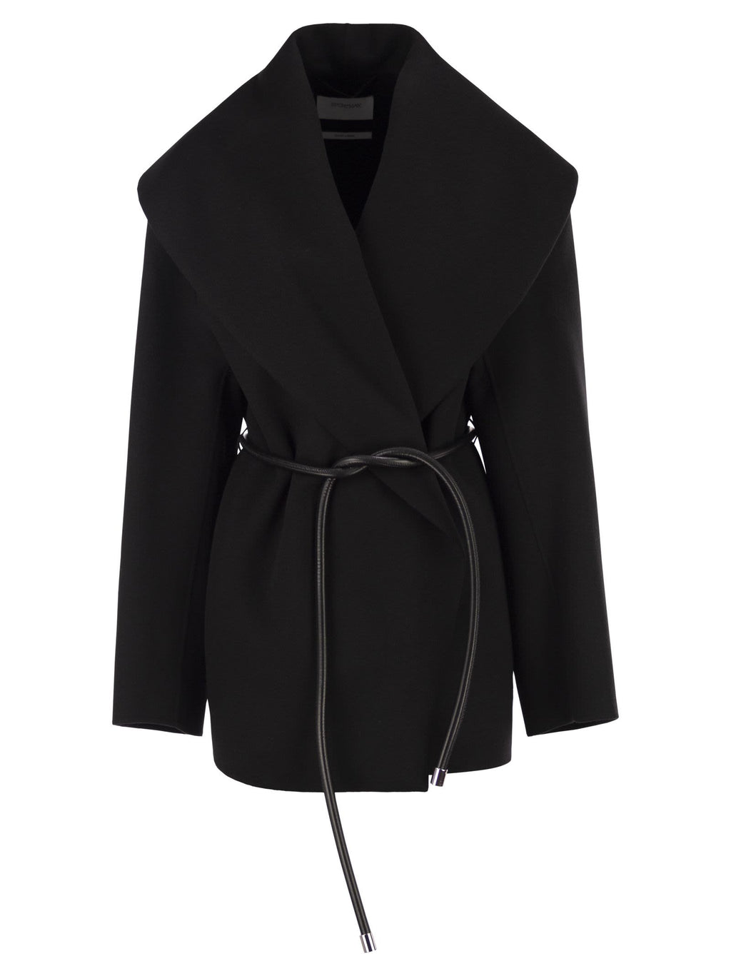 Sportmax Women Spxuguale - Wrap Short Coat In Virgin Wool