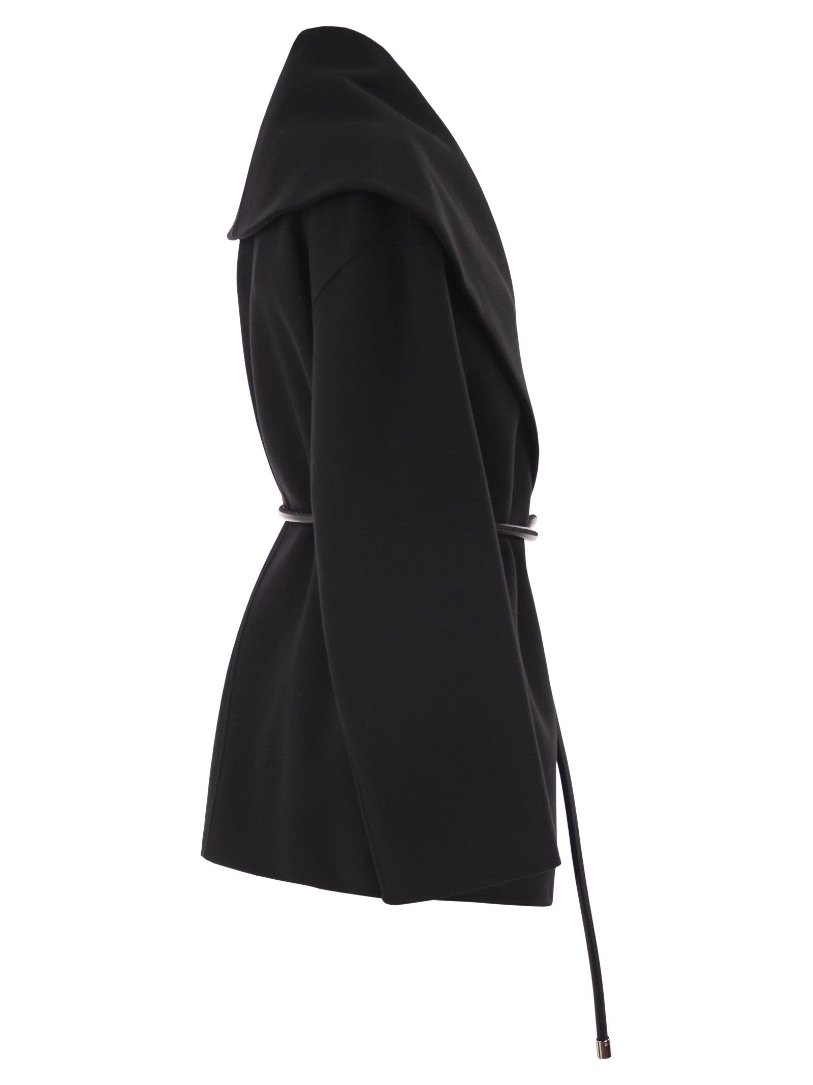 Sportmax Women Spxuguale - Wrap Short Coat In Virgin Wool