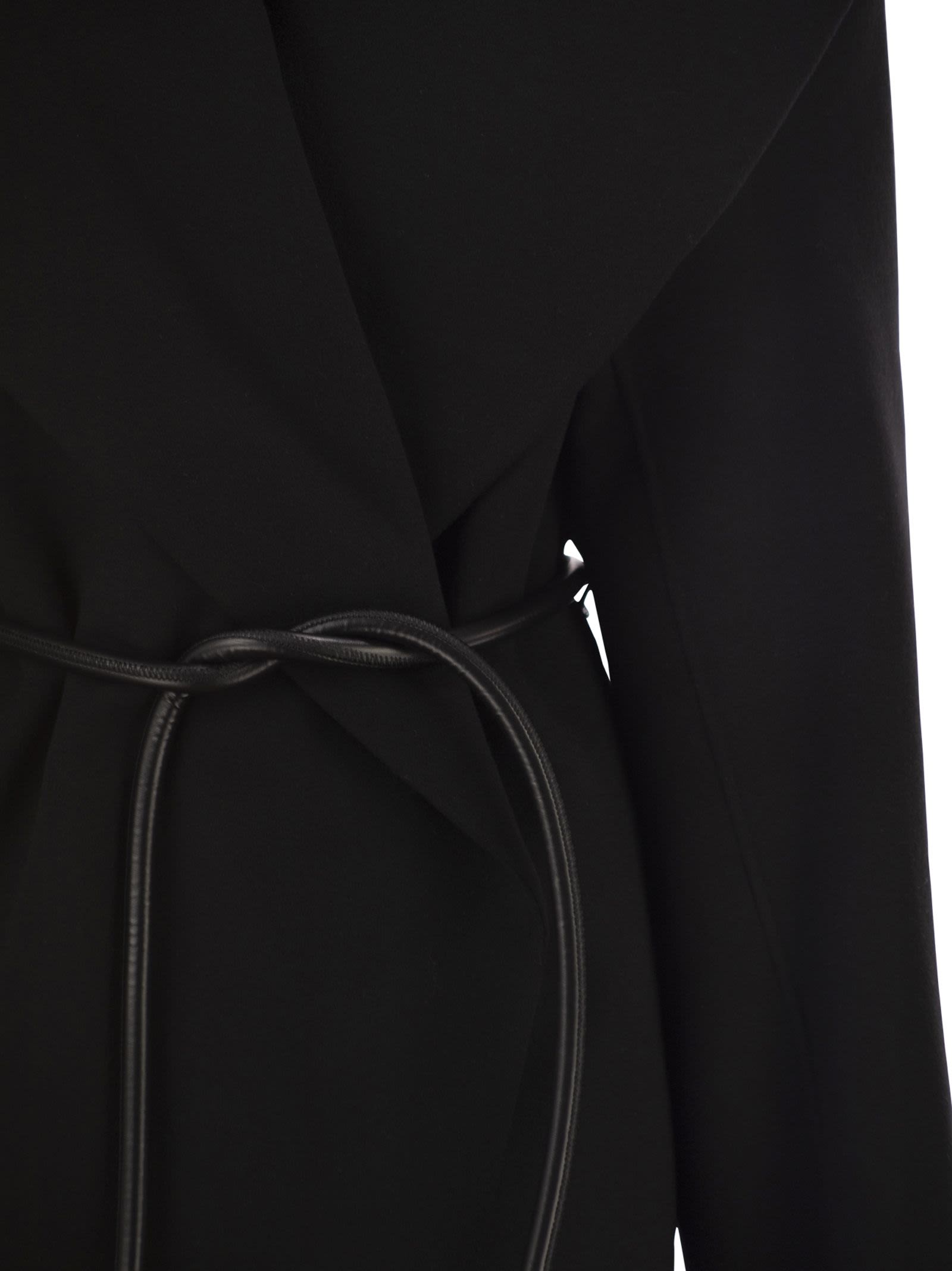 Sportmax Women Spxuguale - Wrap Short Coat In Virgin Wool