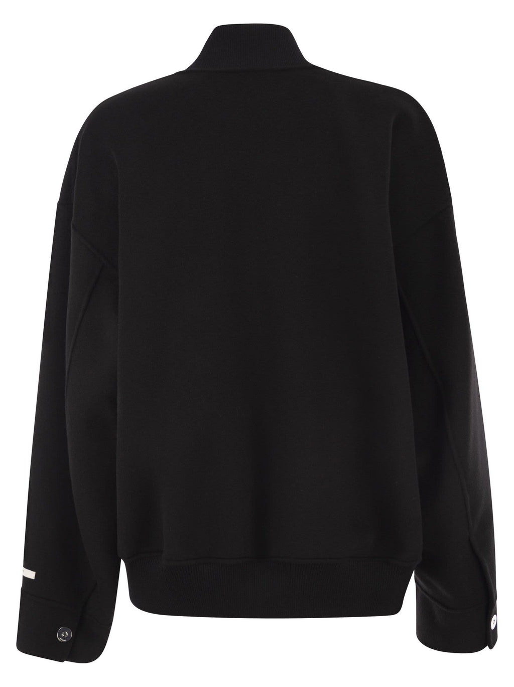 Sportmax Women Spxondata - Virgin Wool Bomber Jacket With Ribbed Knit Details