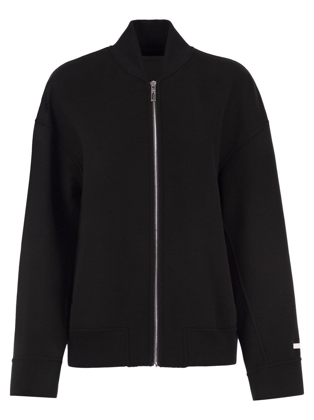 Sportmax Women Spxondata - Virgin Wool Bomber Jacket With Ribbed Knit Details