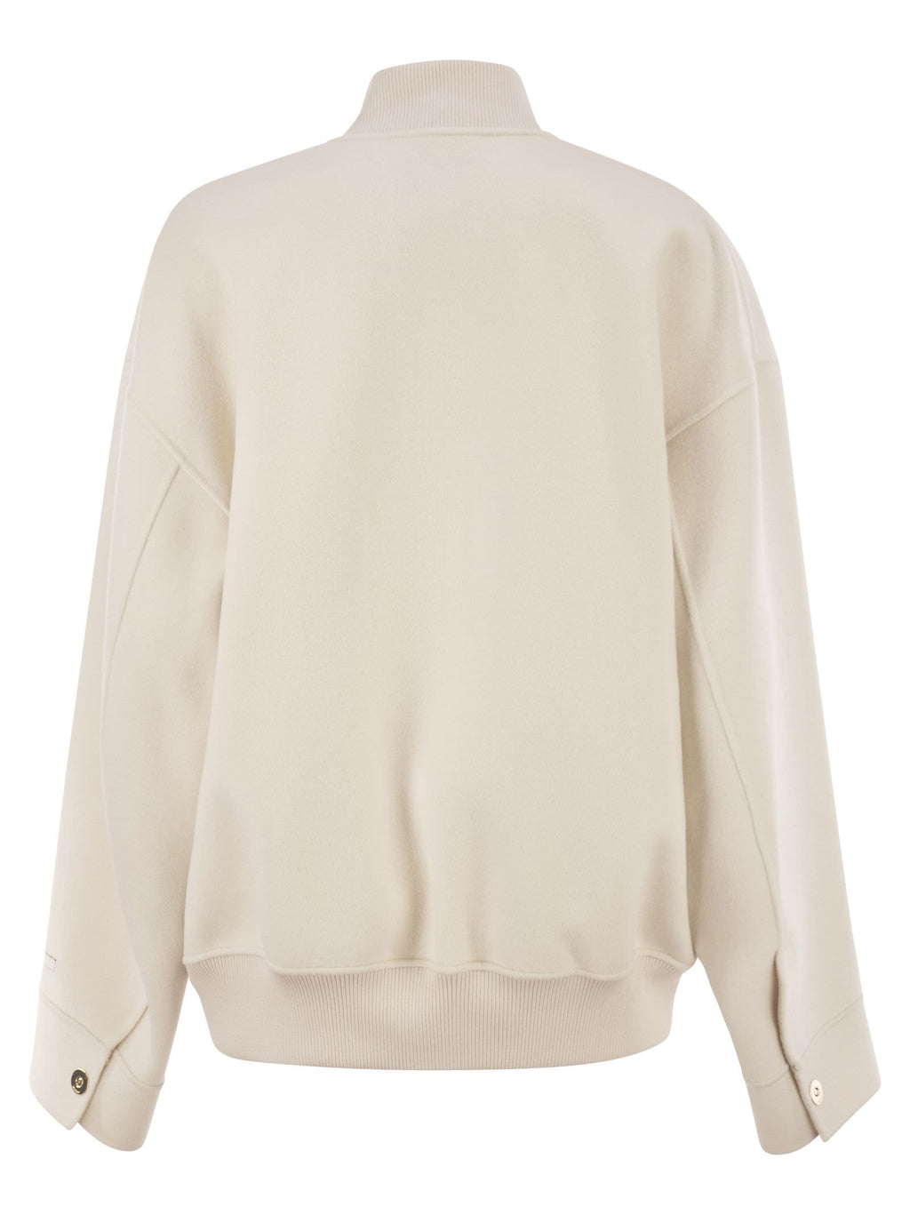 Sportmax Women Spxondata - Virgin Wool Bomber Jacket With Ribbed Knit Details