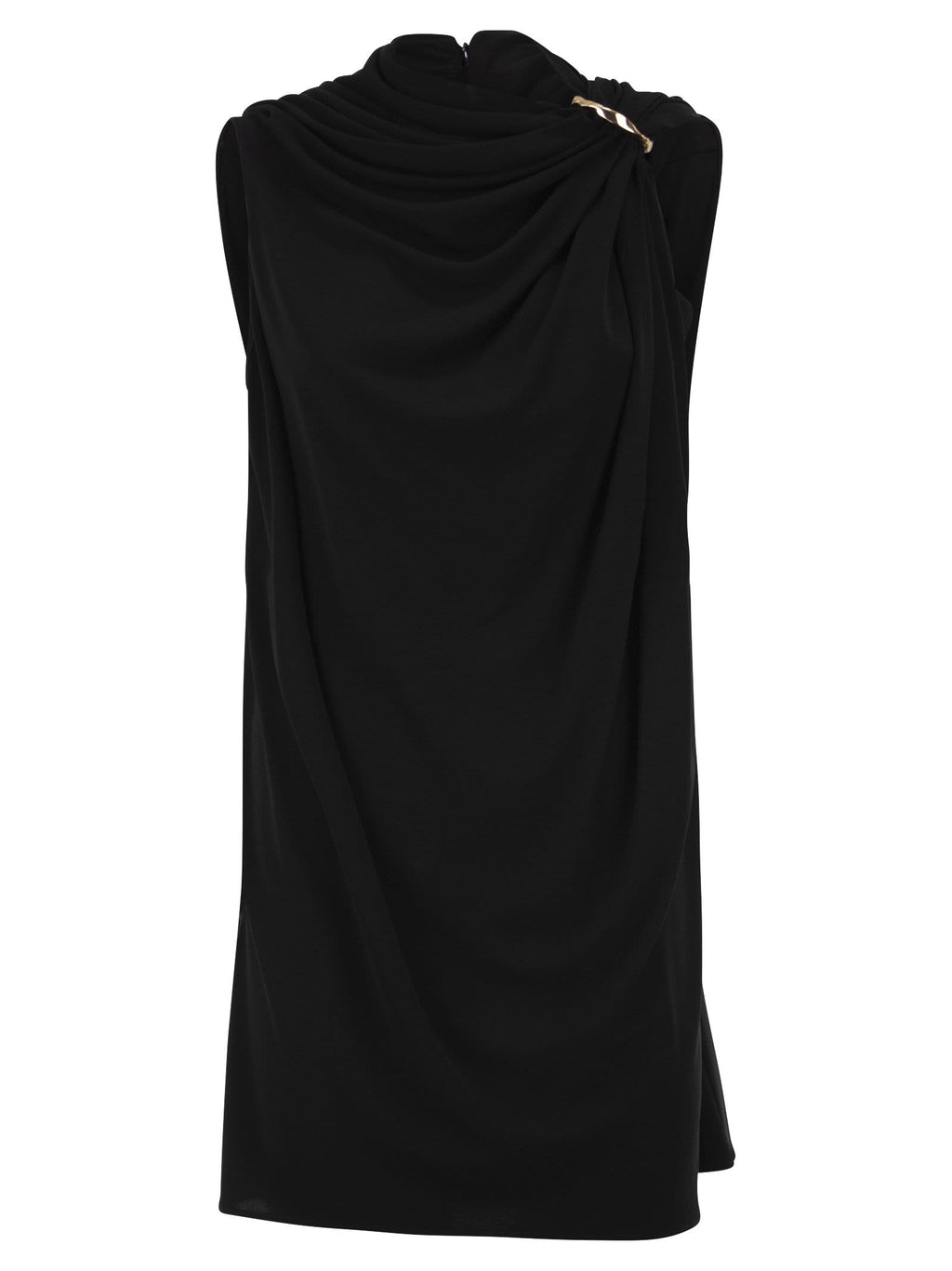 Sportmax Women Spxepoche - Draped Stretch Viscose Dress With Jewelled Shoulder Detail