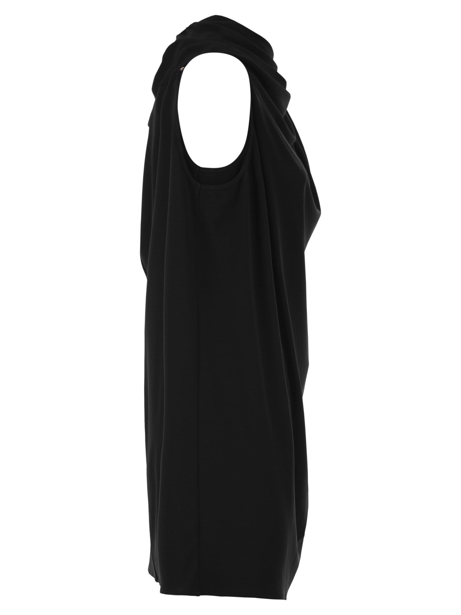 Sportmax Women Spxepoche - Draped Stretch Viscose Dress With Jewelled Shoulder Detail