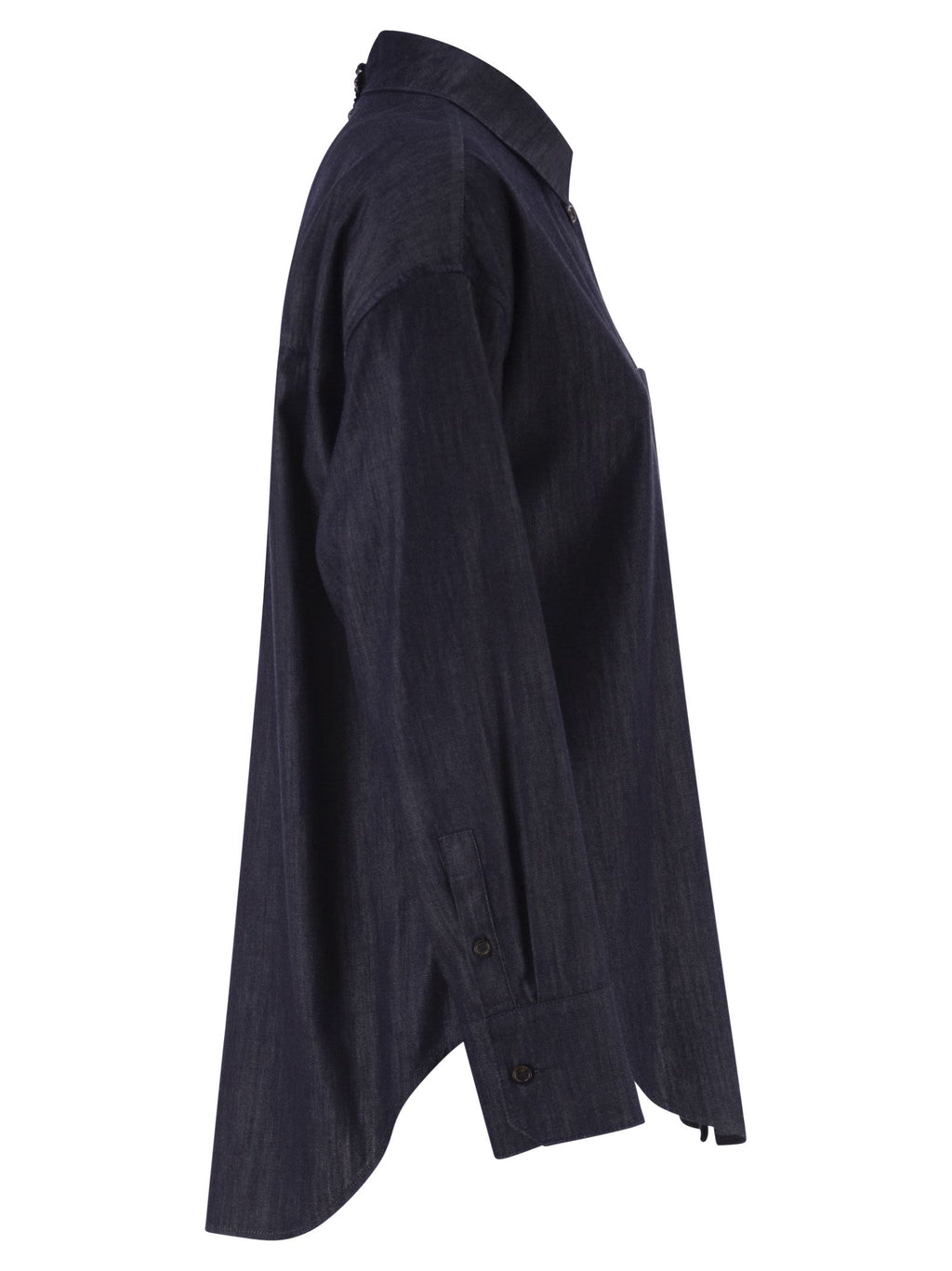 S Max Mara Women Stmnora - Lightweight Denim Shirt With Jewelled Detail