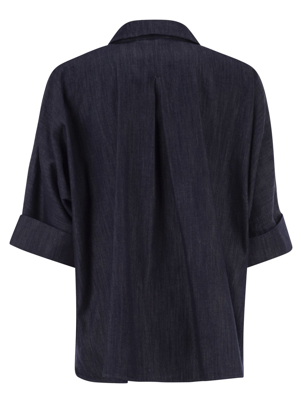 S Max Mara Women Stmrugiada - Lightweight Denim Shirt With Short Sleeves