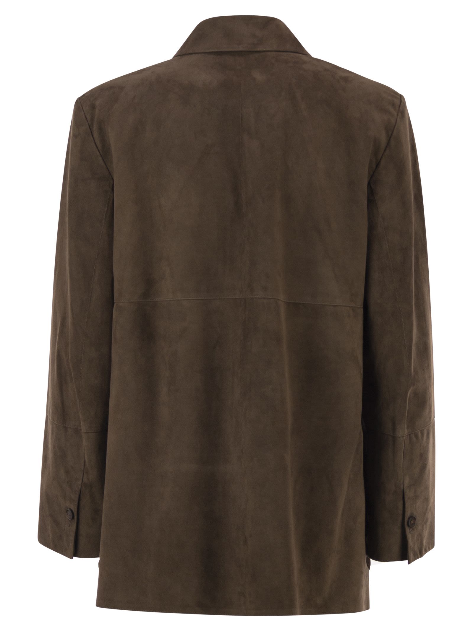 S Max Mara Women Smmgocce - Suede Shirt With Silk Lining