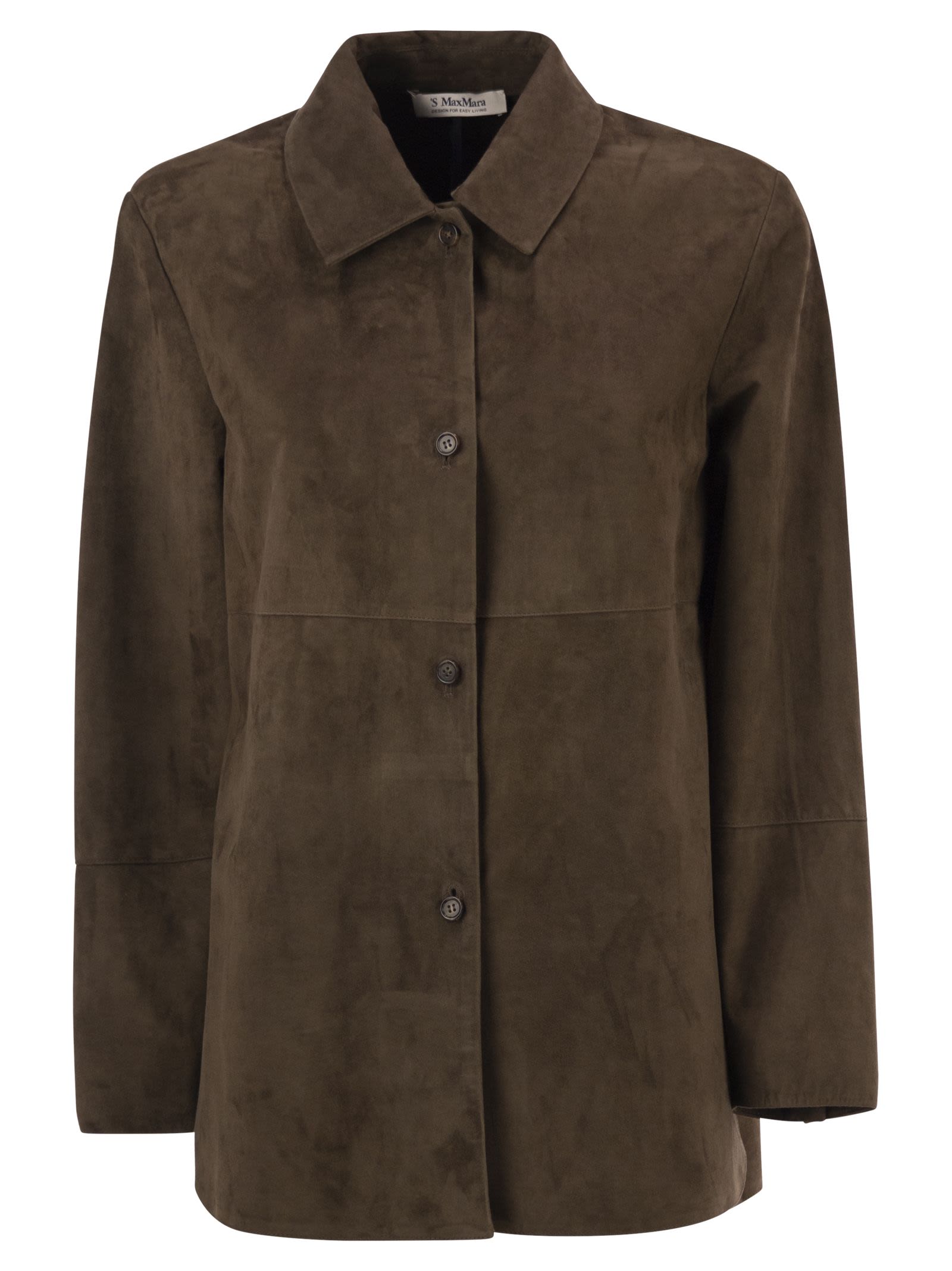 S Max Mara Women Smmgocce - Suede Shirt With Silk Lining