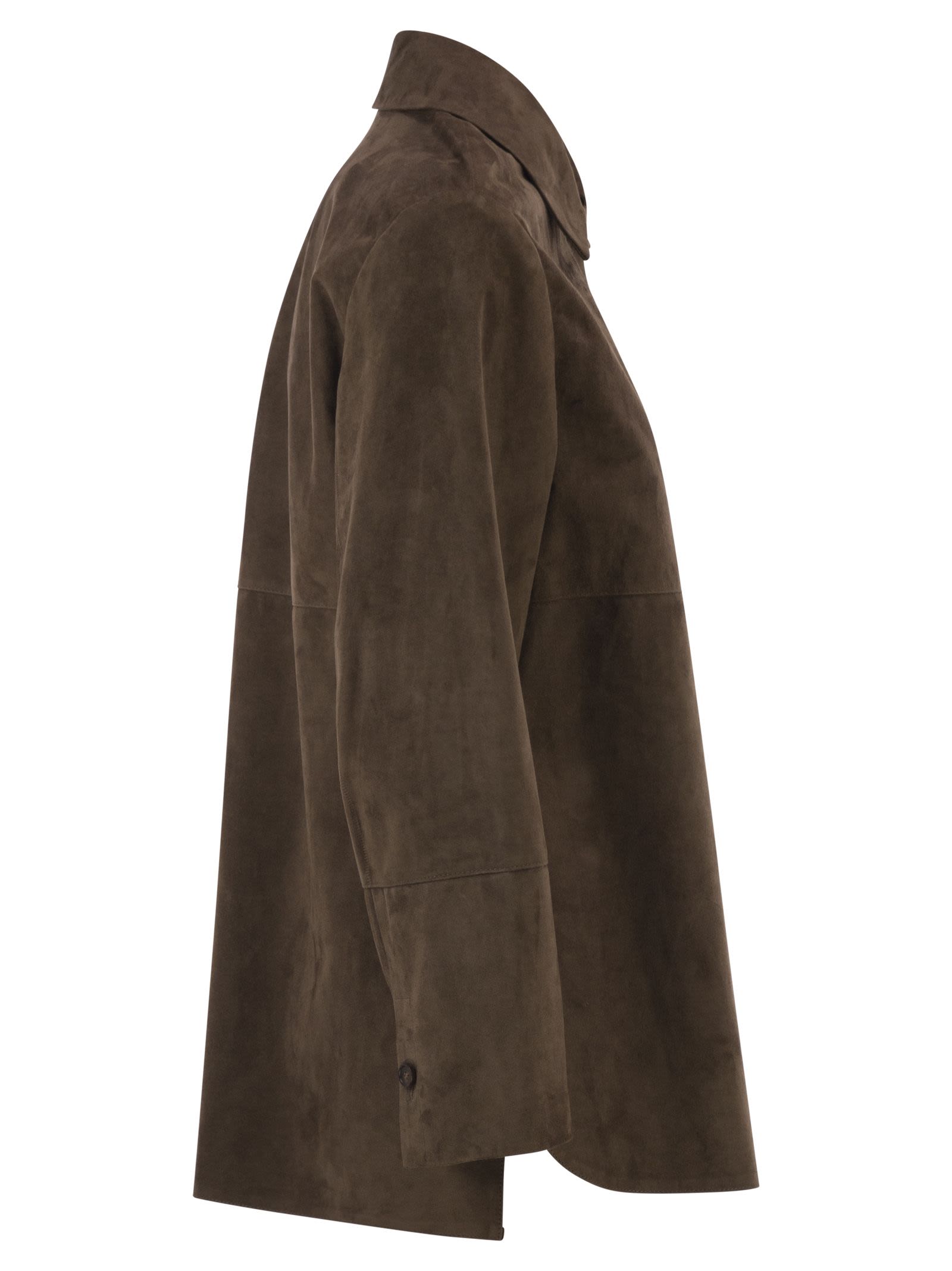 S Max Mara Women Smmgocce - Suede Shirt With Silk Lining
