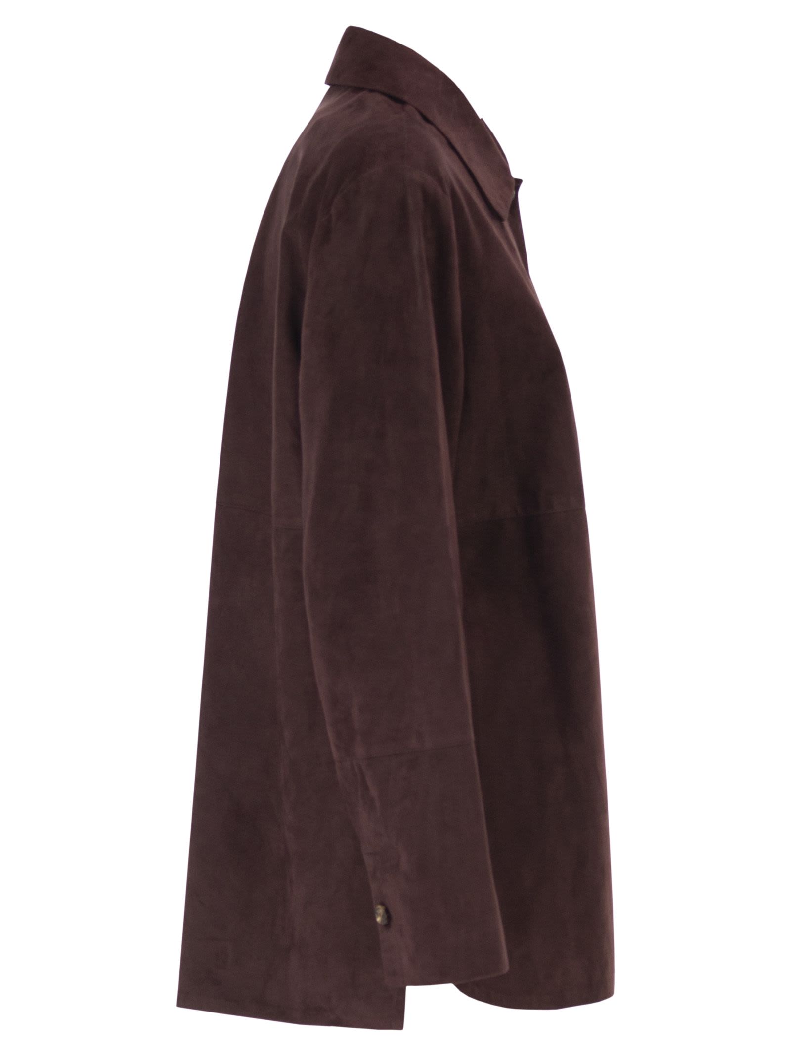 S Max Mara Women Smmgocce - Suede Shirt With Silk Lining