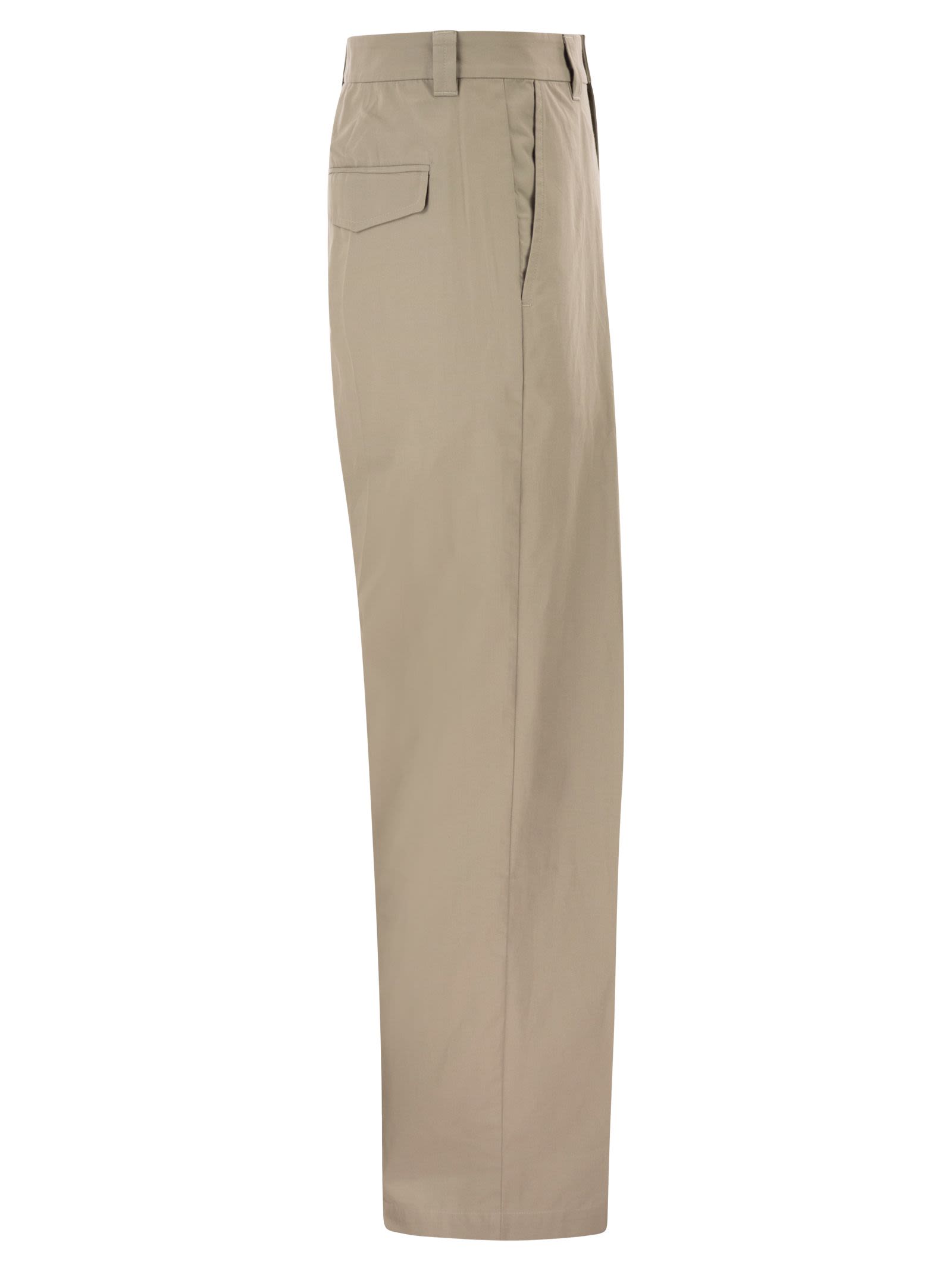 A.P.C. Men Tailored Cotton Trousers With Pleats