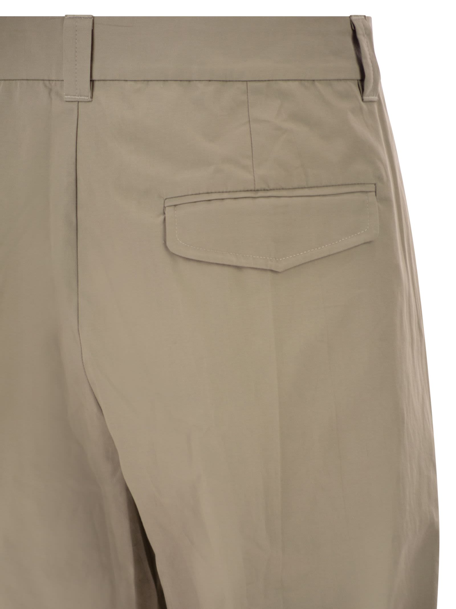 A.P.C. Men Tailored Cotton Trousers With Pleats