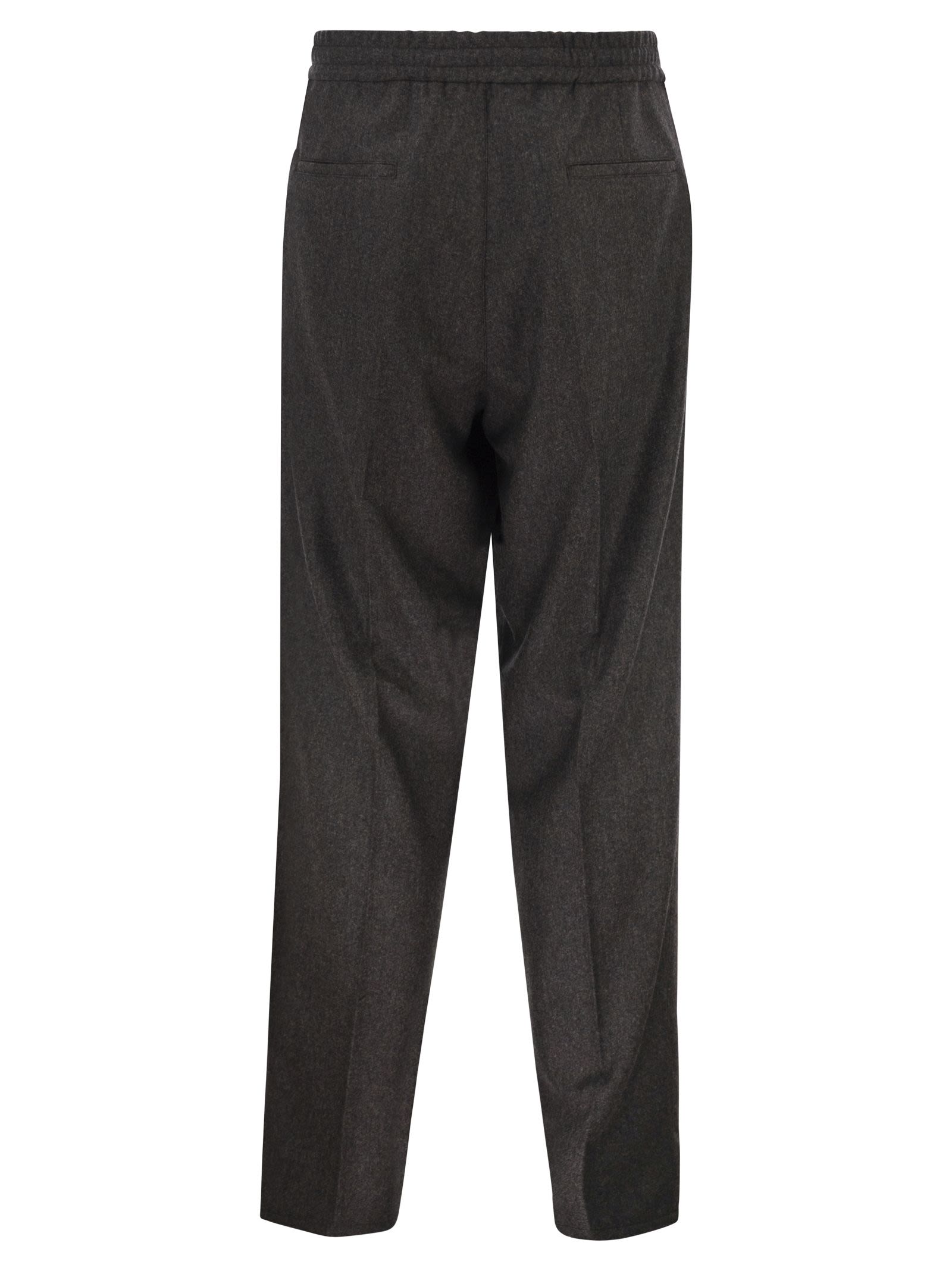 Brunello Cucinelli Men Tailored Jogger Trousers In Virgin Wool