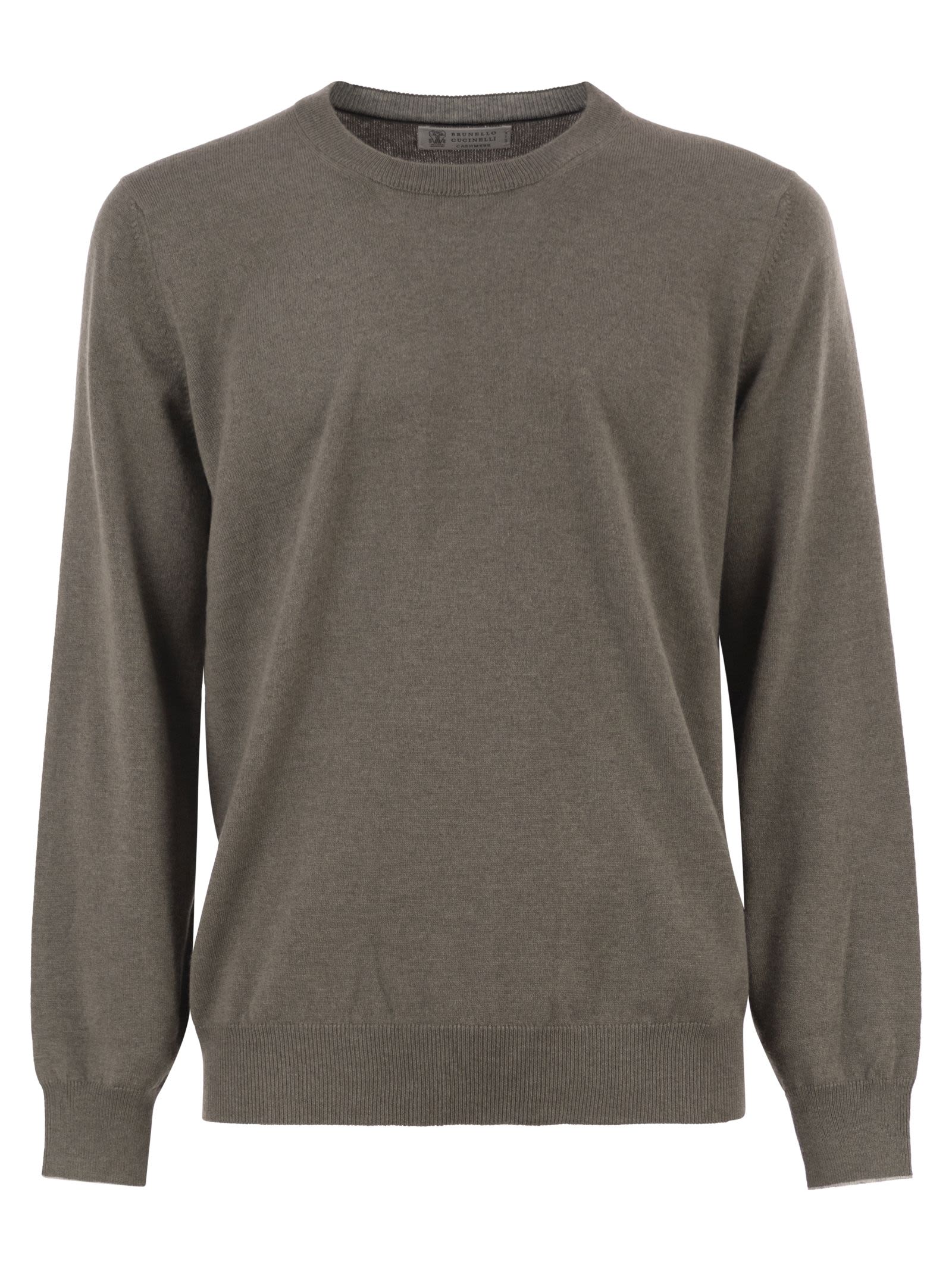 Brunello Cucinelli Men Pure Cashmere Crew-Neck Sweater
