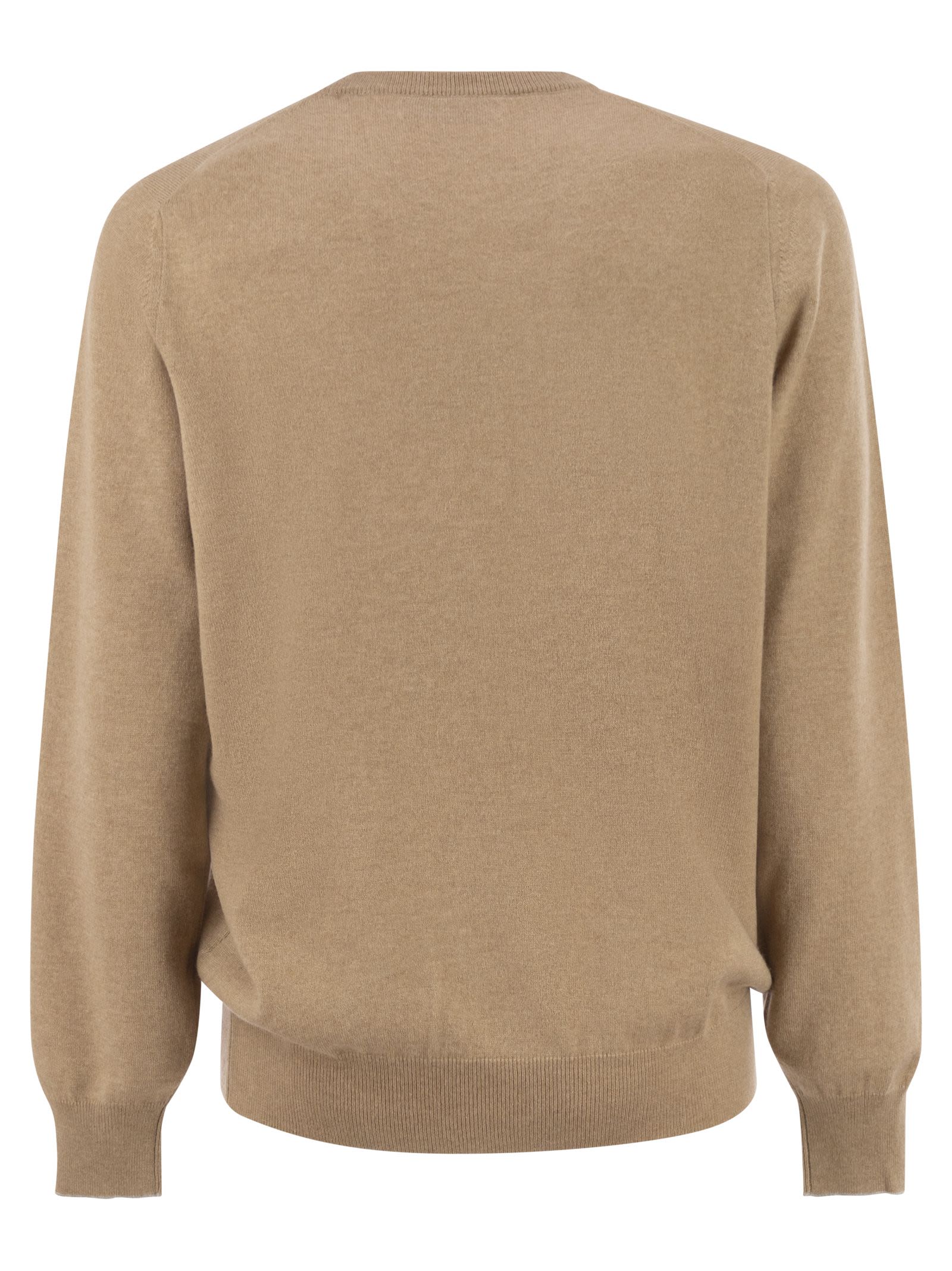 Brunello Cucinelli Men Pure Cashmere Crew-Neck Sweater