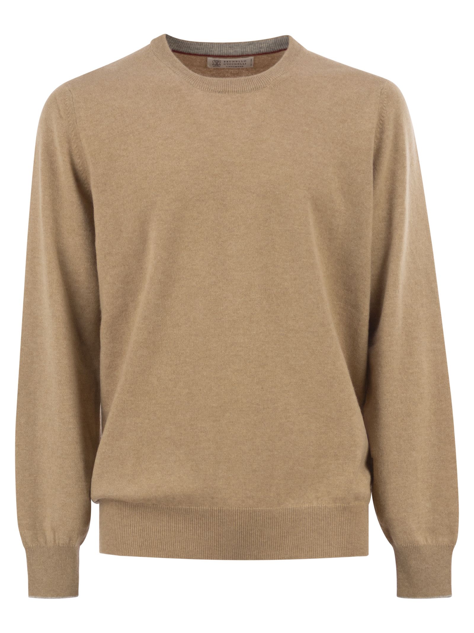 Brunello Cucinelli Men Pure Cashmere Crew-Neck Sweater