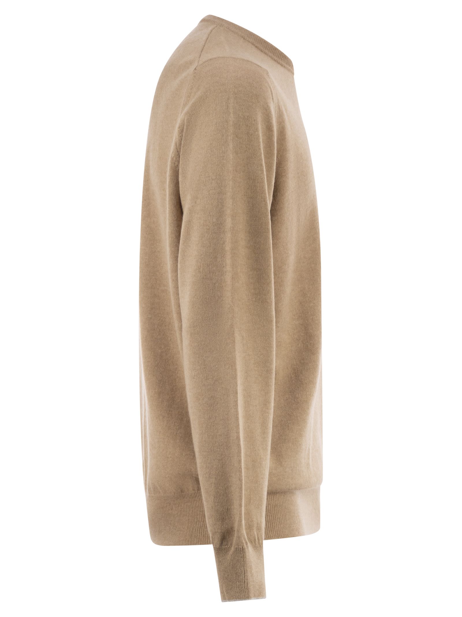 Brunello Cucinelli Men Pure Cashmere Crew-Neck Sweater