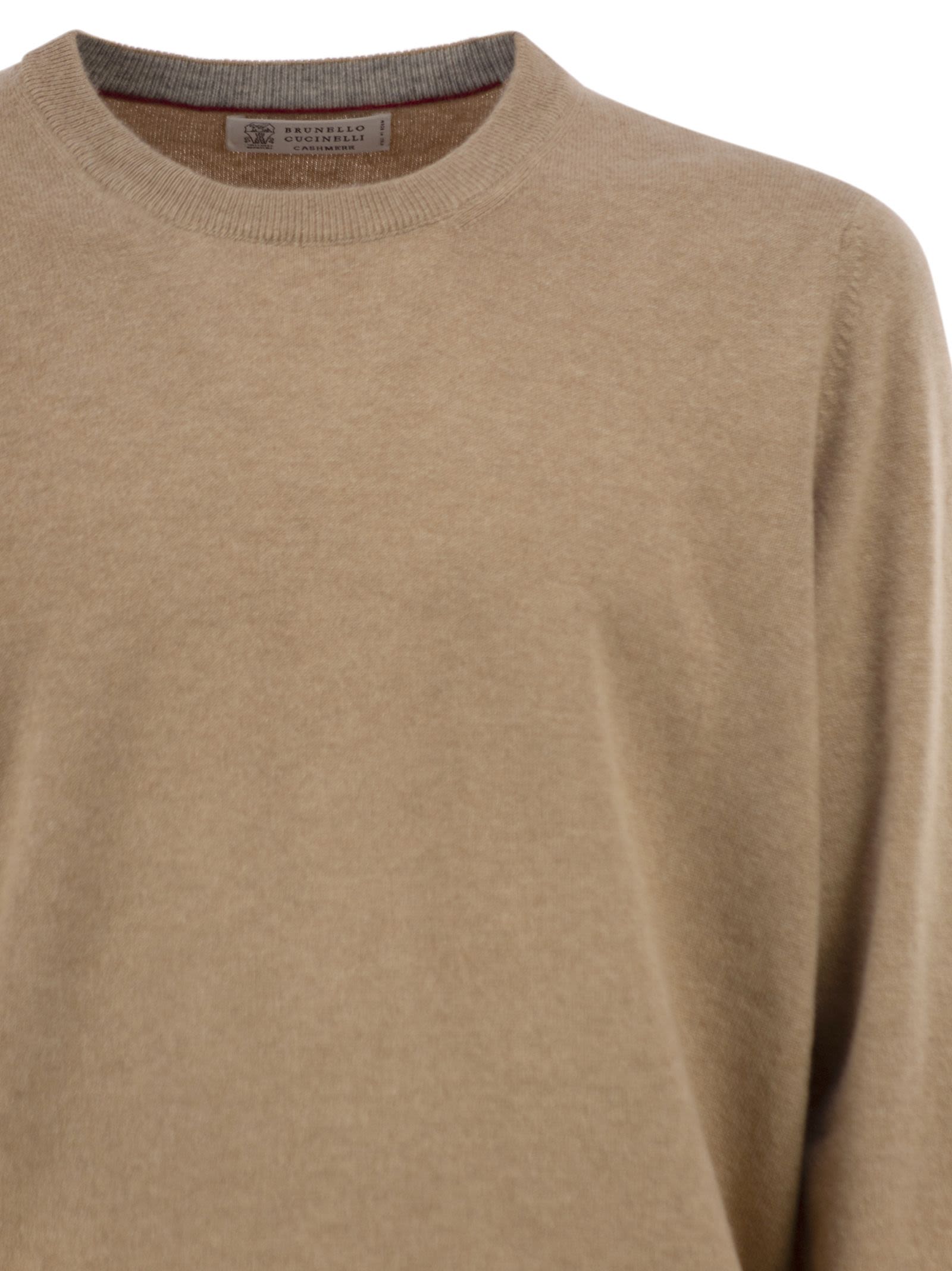 Brunello Cucinelli Men Pure Cashmere Crew-Neck Sweater