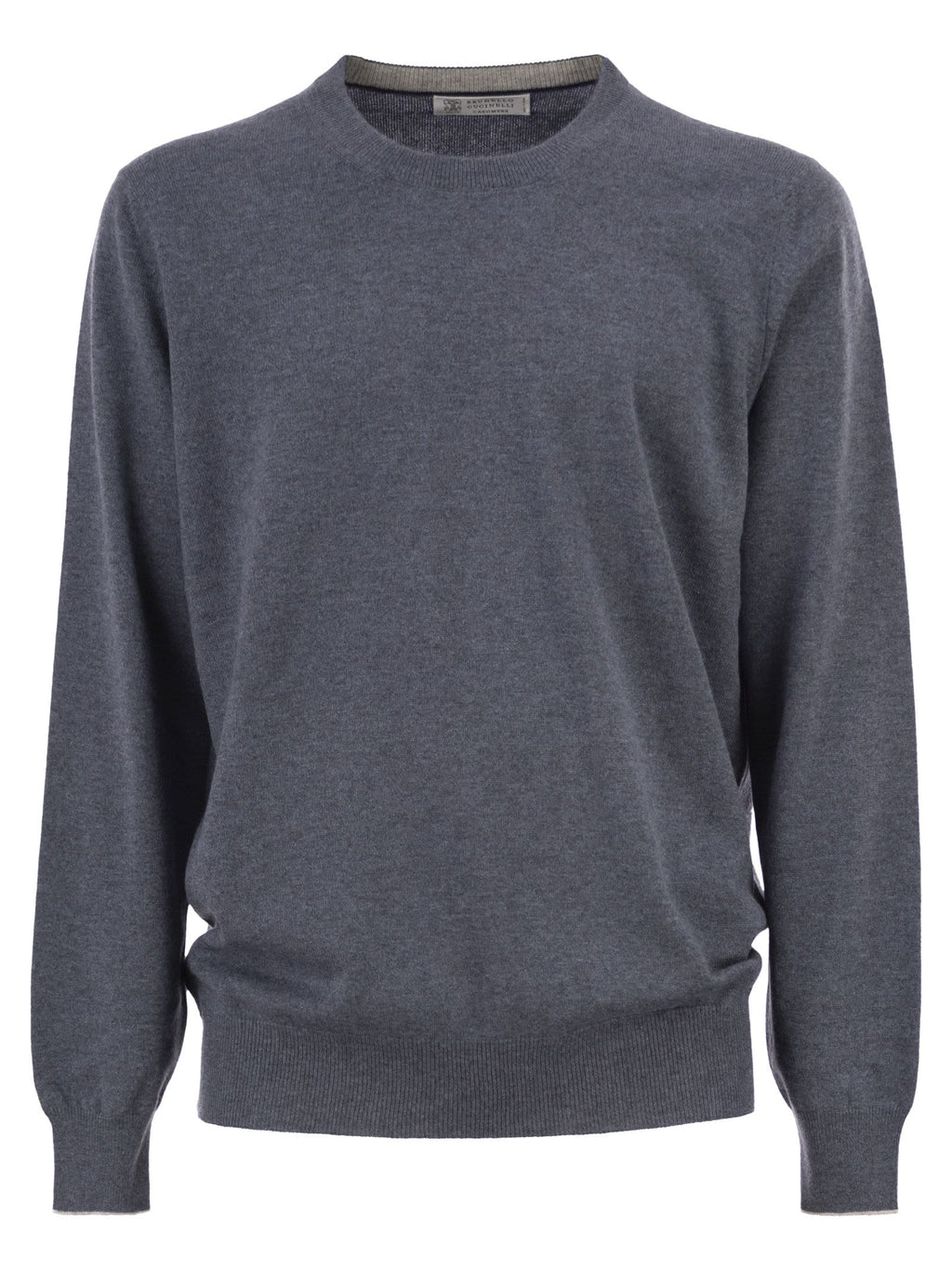 Brunello Cucinelli Men Pure Cashmere Crew-Neck Sweater