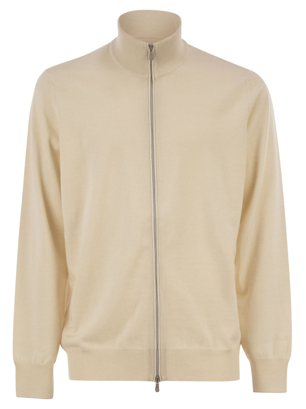 Brunello Cucinelli Men High-Necked Cashmere Cardigan With Zip