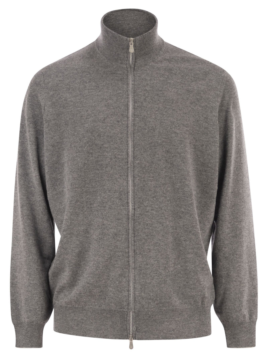Brunello Cucinelli Men High-Necked Cashmere Cardigan With Zip
