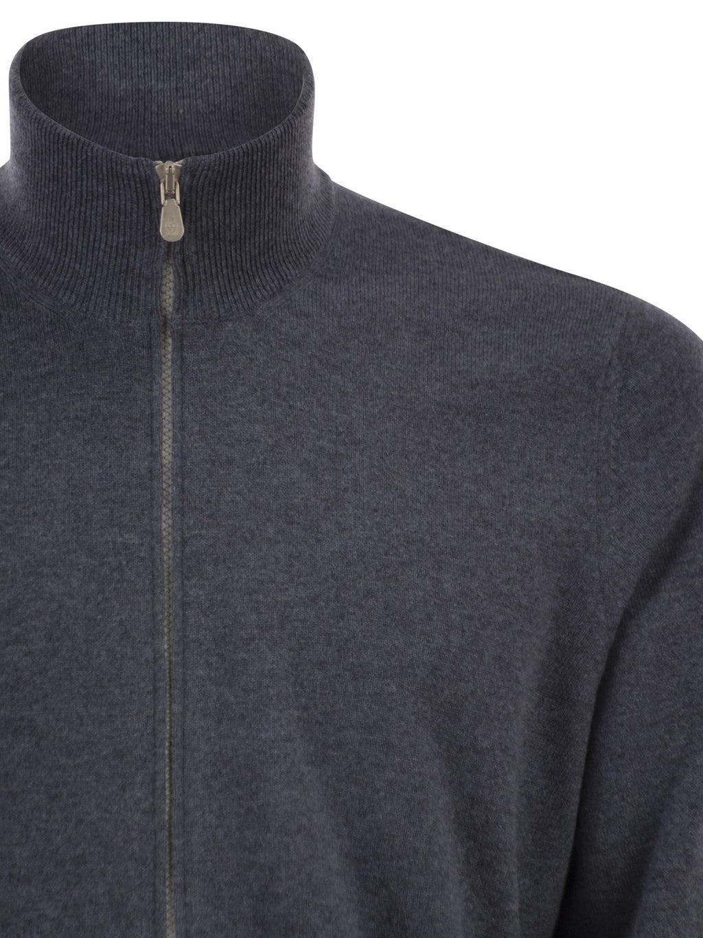 Brunello Cucinelli Men High-Necked Cashmere Cardigan With Zip
