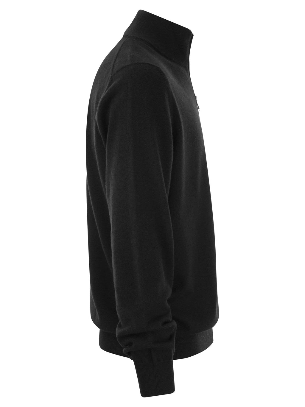 Brunello Cucinelli Men Cashmere Turtleneck Sweater With Zip