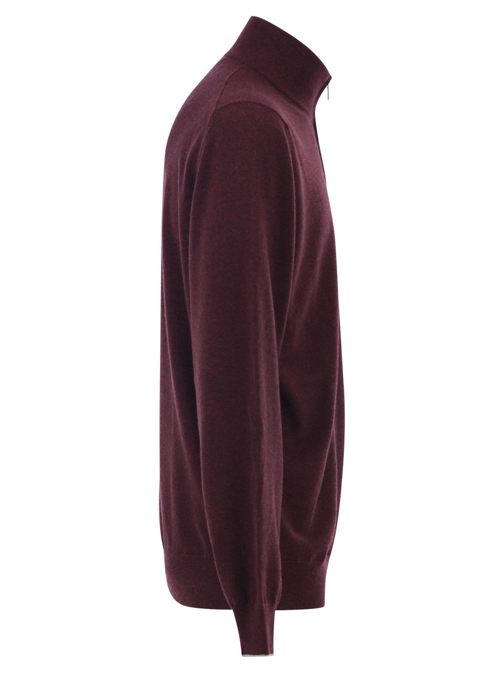 Brunello Cucinelli Men Cashmere Turtleneck Sweater With Zipper