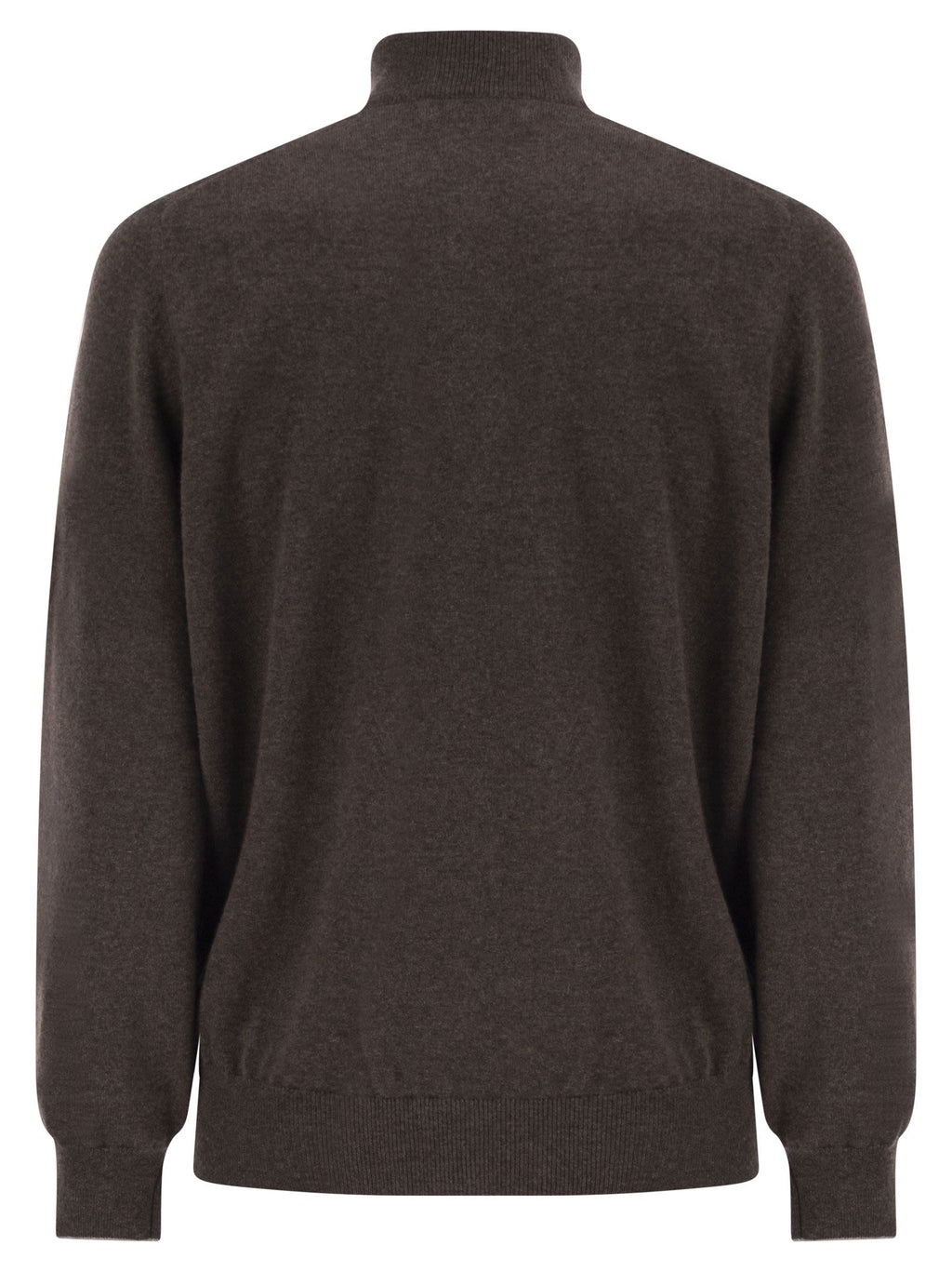 Brunello Cucinelli Men Cashmere Turtleneck Sweater With Zipper