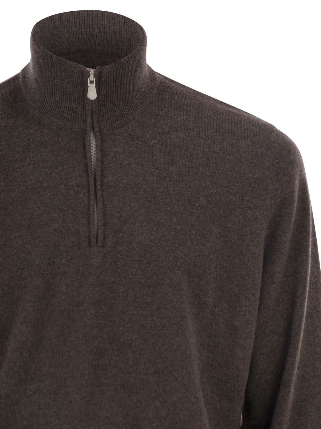 Brunello Cucinelli Men Cashmere Turtleneck Sweater With Zipper