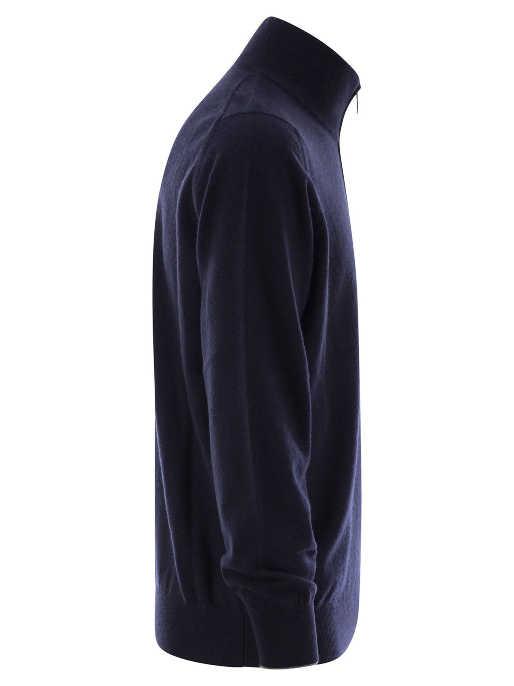 Brunello Cucinelli Men Cashmere Turtleneck Sweater With Zipper