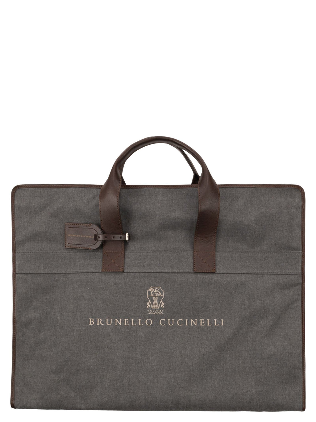 Brunello Cucinelli Men Techno Fabric And Calfskin Garment Bag