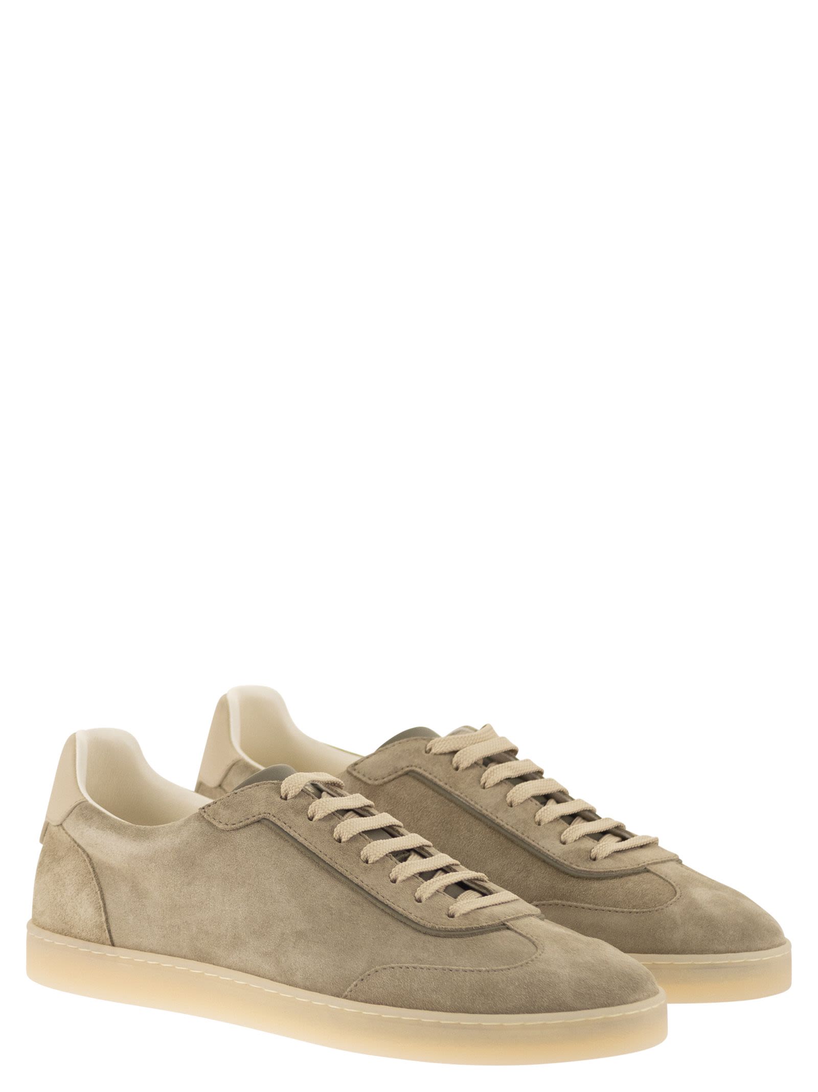 Brunello Cucinelli Men Suede Trainers