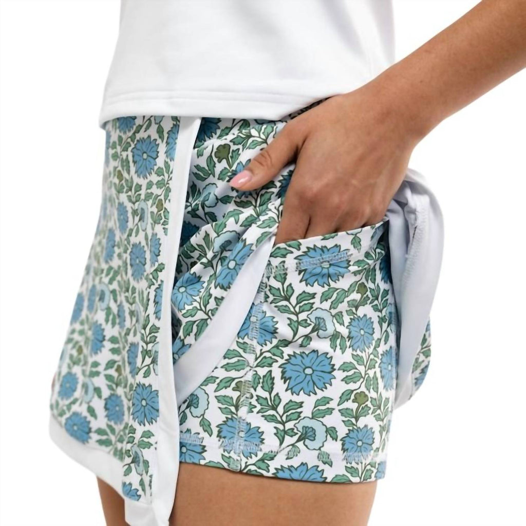 Birdie Skort In Sea Salt Floral