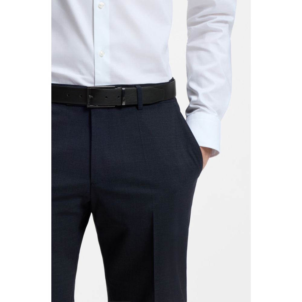Reversible belt in Italian leather