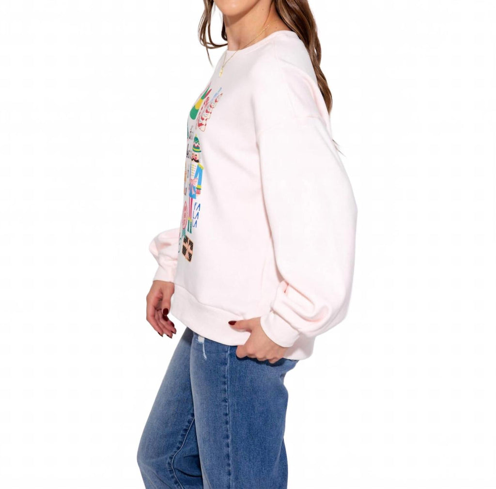 It's The Best Time Of The Year Sweatshirt In White