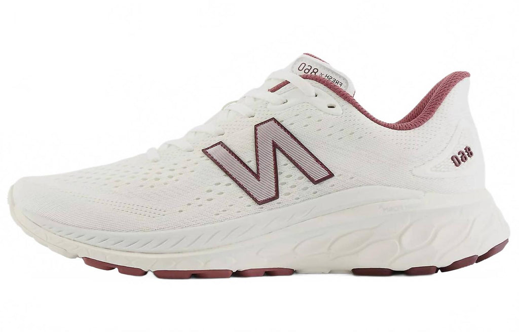 Men's Fresh Foam X 860V13 Running Shoes In White Burgundy