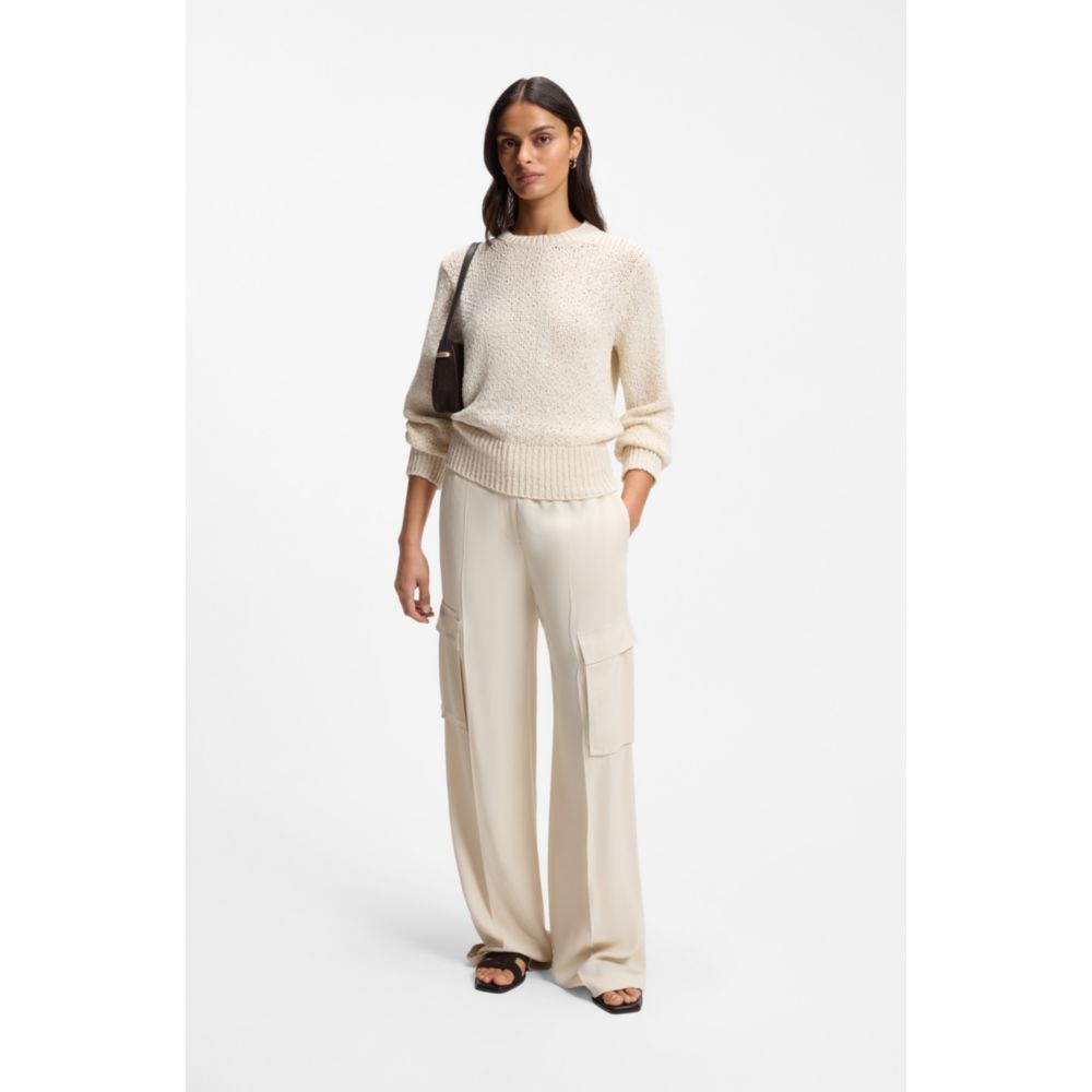 sweater with structured knit
