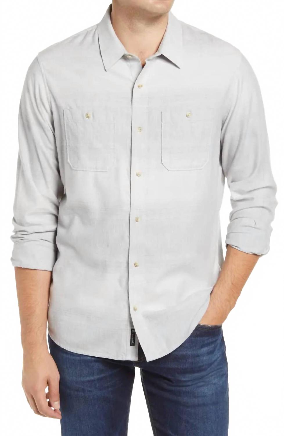 Men's Rya Eddie Shirt In Heather Gardenia