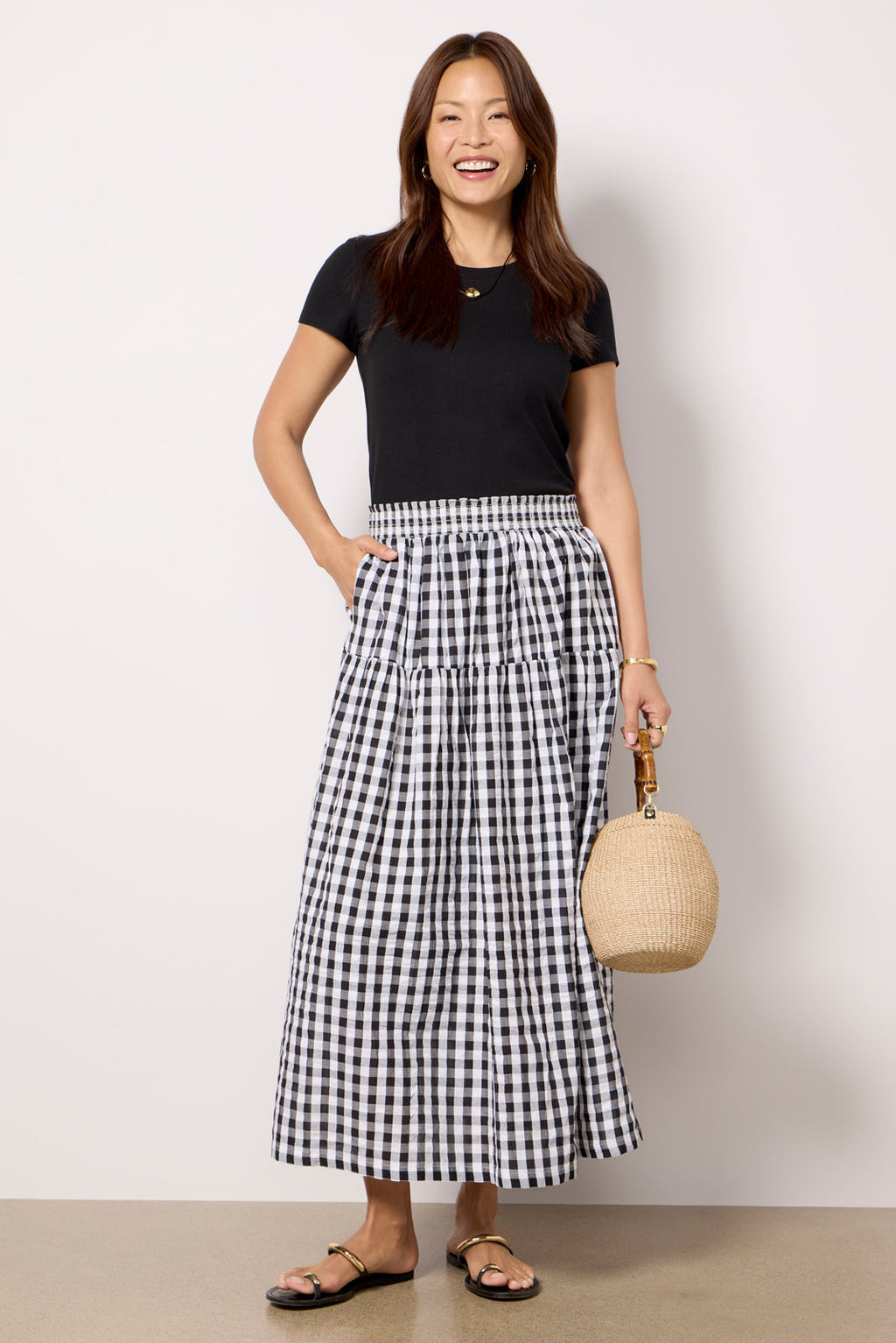 Women's Single Tier Maxi Skirt