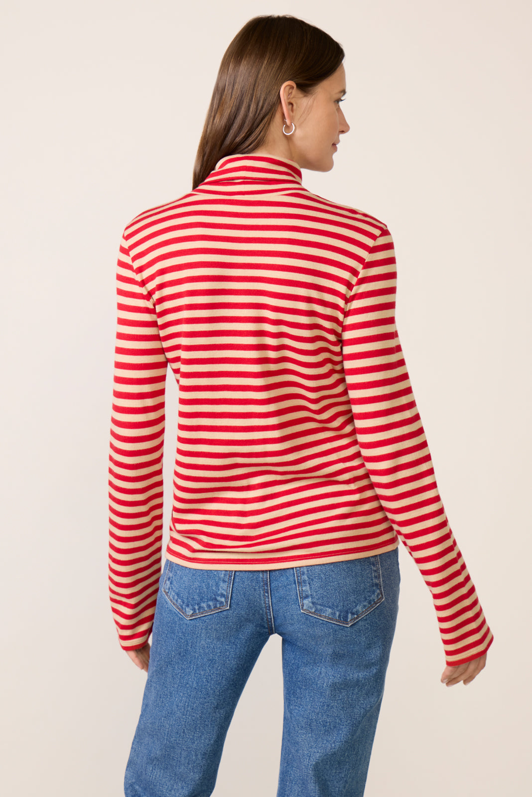 Women's Feather Cloud Layering Turtleneck Top