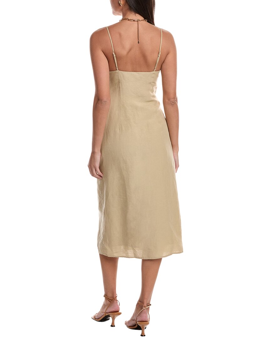 Onia Air Corset Linen-Blend Midi Dress