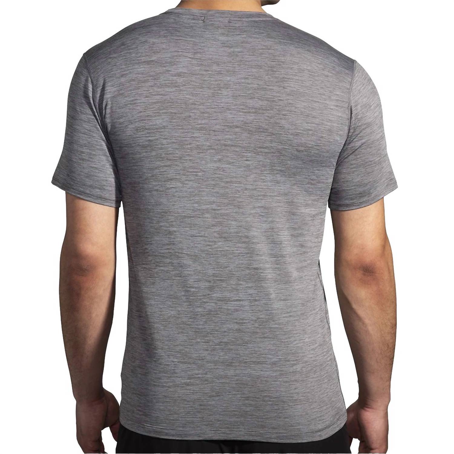Luxe Short Sleeve Tee In Heather Charcoal