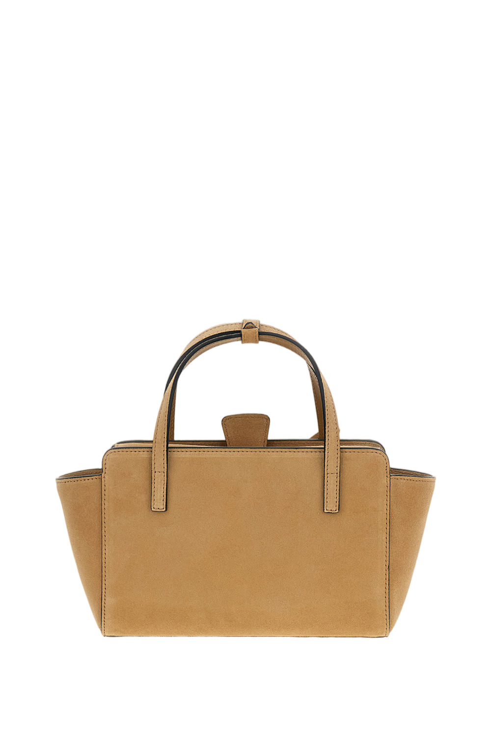 Light Brown Flap S Suede Crossbody Bag