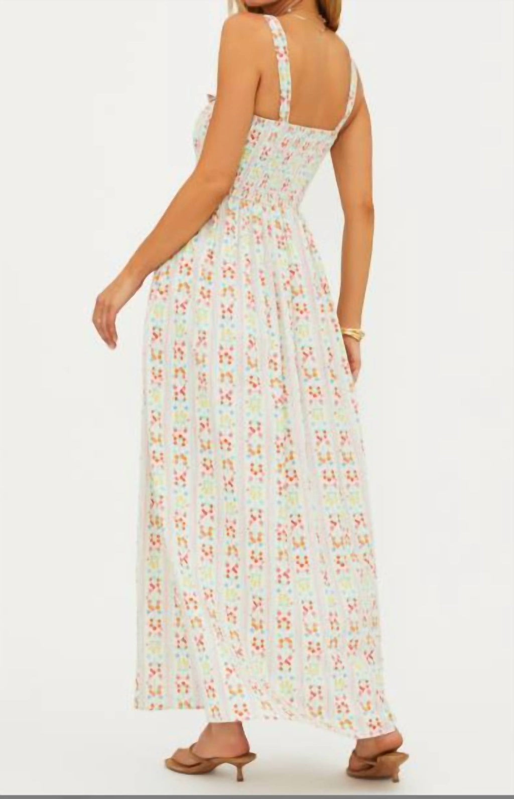 Cari Midi Dress In Fruit Blooms