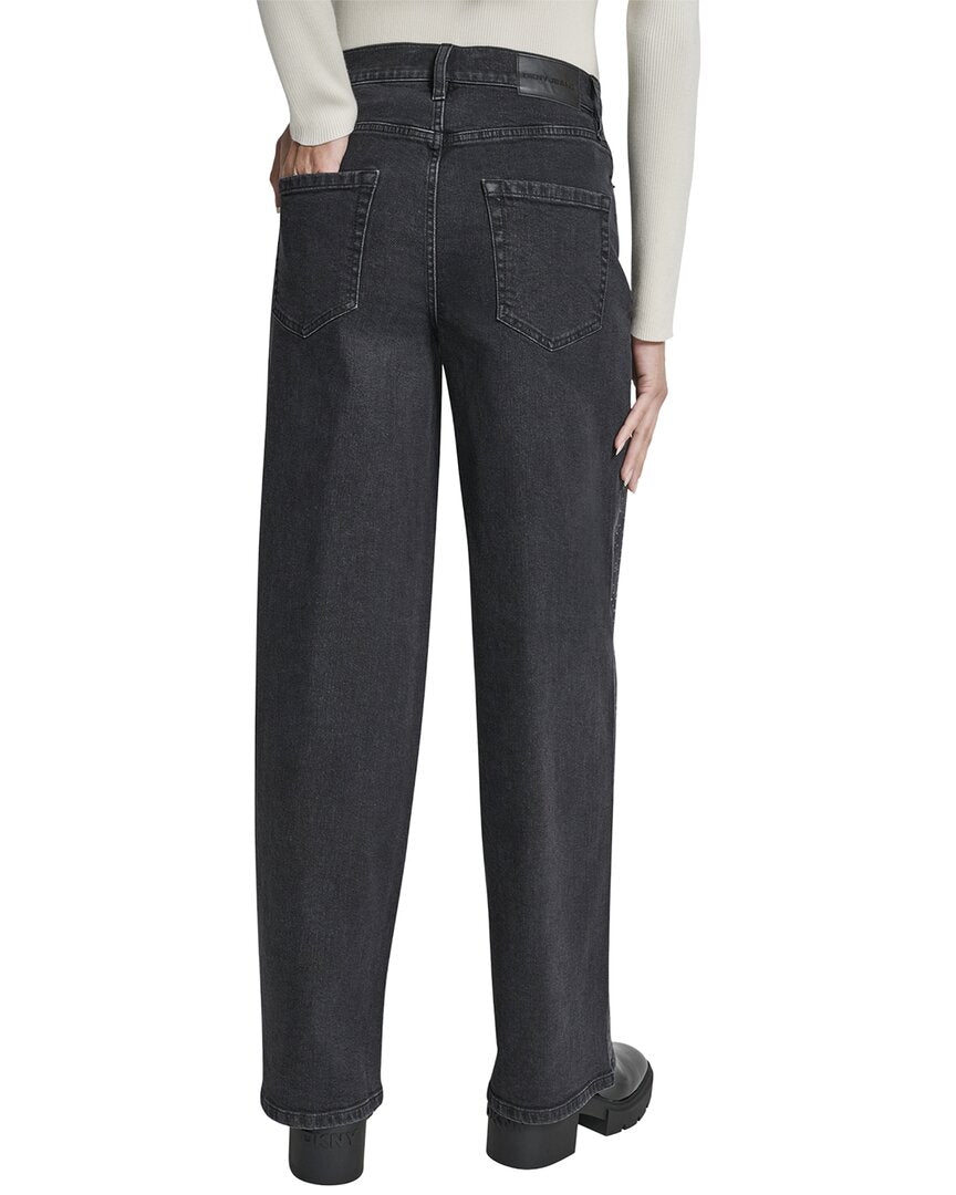DKNY High Rise Anchor1 Wide Leg Jean