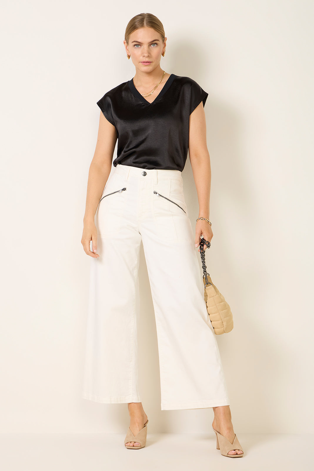 Women's Meg Wide Leg w Zipper Pocket Pants