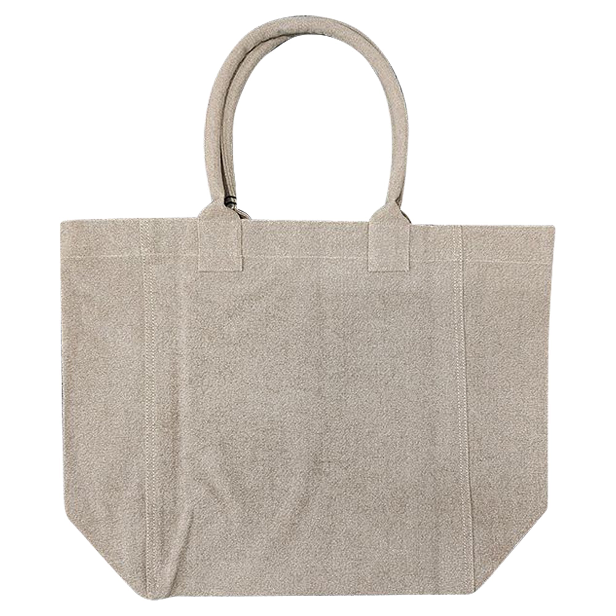 Yenky Logo Embroidered Shopper Bag Beige