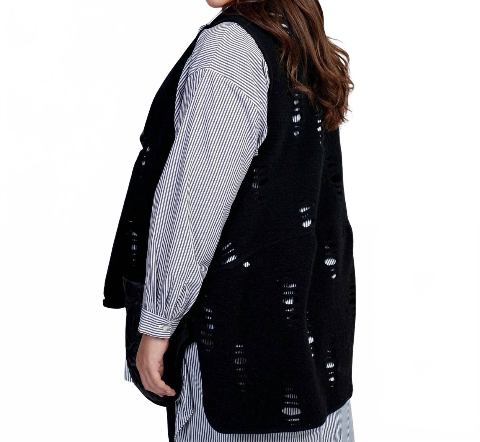 Urban Bellatrix Draped Vest In Rifts