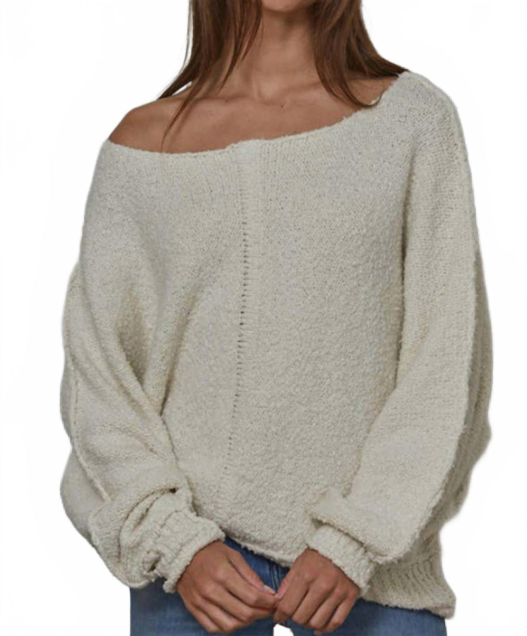 Knit Lighter Reyes Sweater In Cream